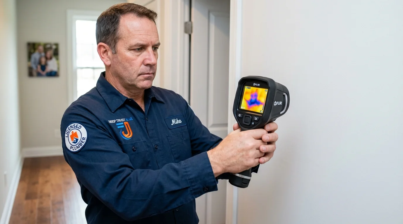 Thermal imaging leak detection by Johns Plumbing LLC in Moultrie